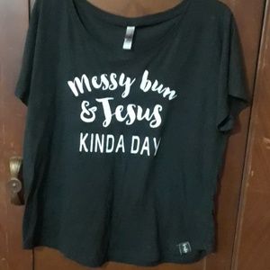 Messy Bun & Jesus Kinda Day T